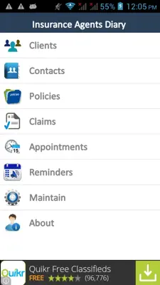 Insurance Agents Diary android App screenshot 2